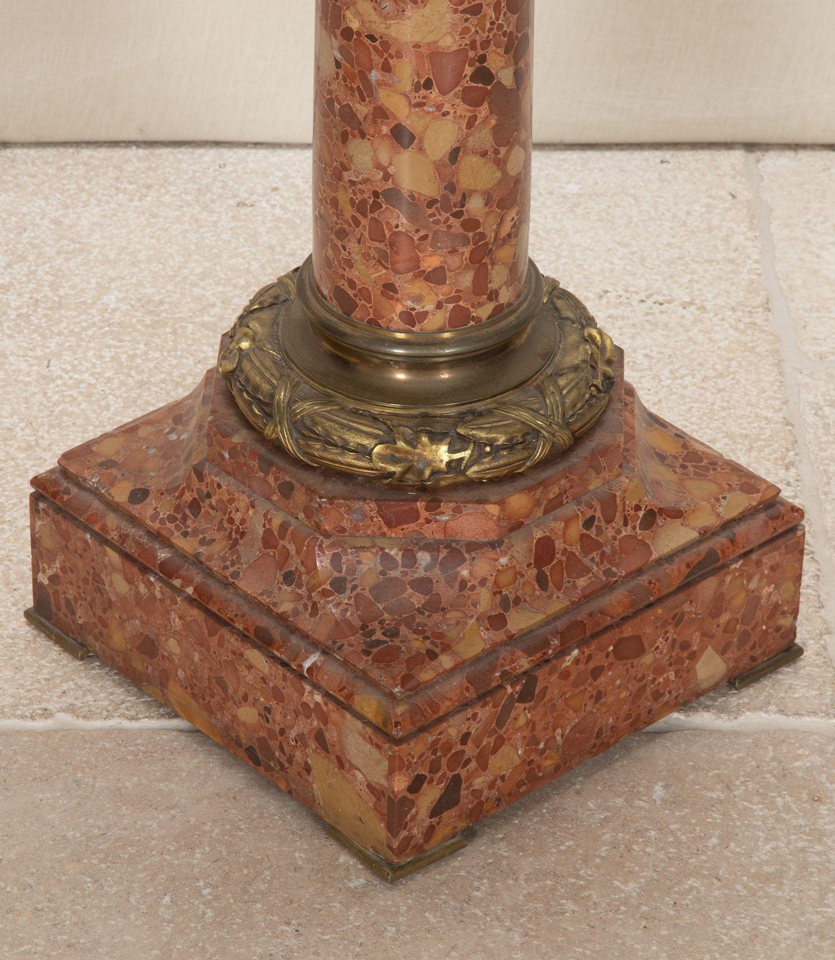 19th Century French Napoleon III Brocatelle Marble Column For Sale 8