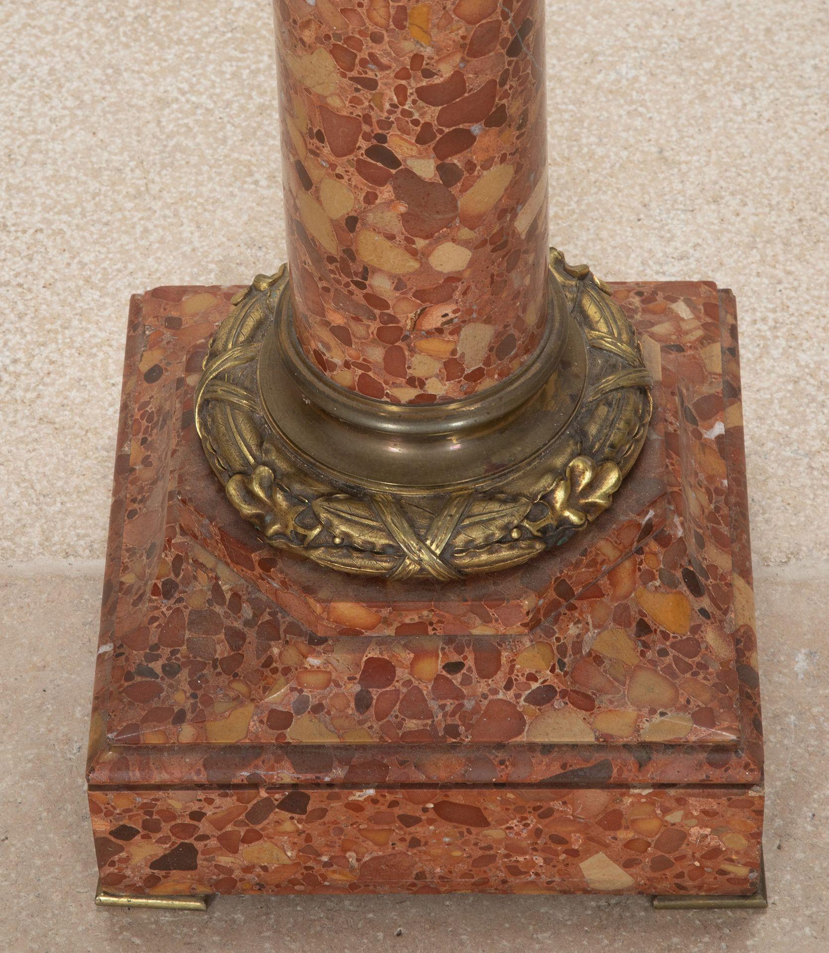 19th Century French Napoleon III Brocatelle Marble Column For Sale 9