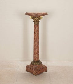 19th Century French Napoleon III Brocatelle Marble Column