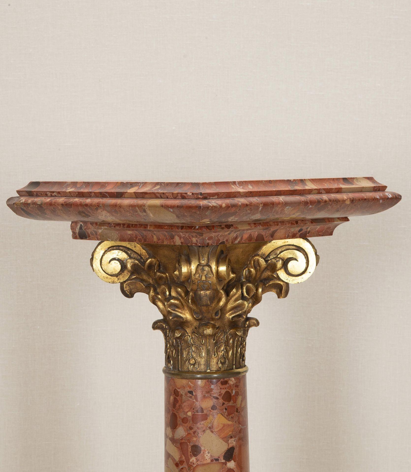 19th Century French Napoleon III Brocatelle Marble Column In Good Condition For Sale In Gloucestershire, GB
