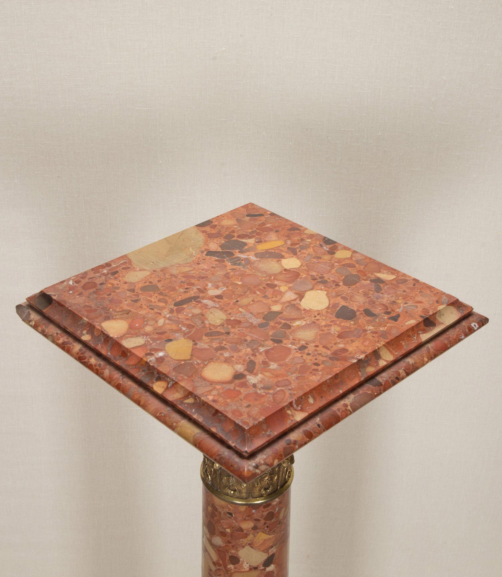 19th Century French Napoleon III Brocatelle Marble Column For Sale 3