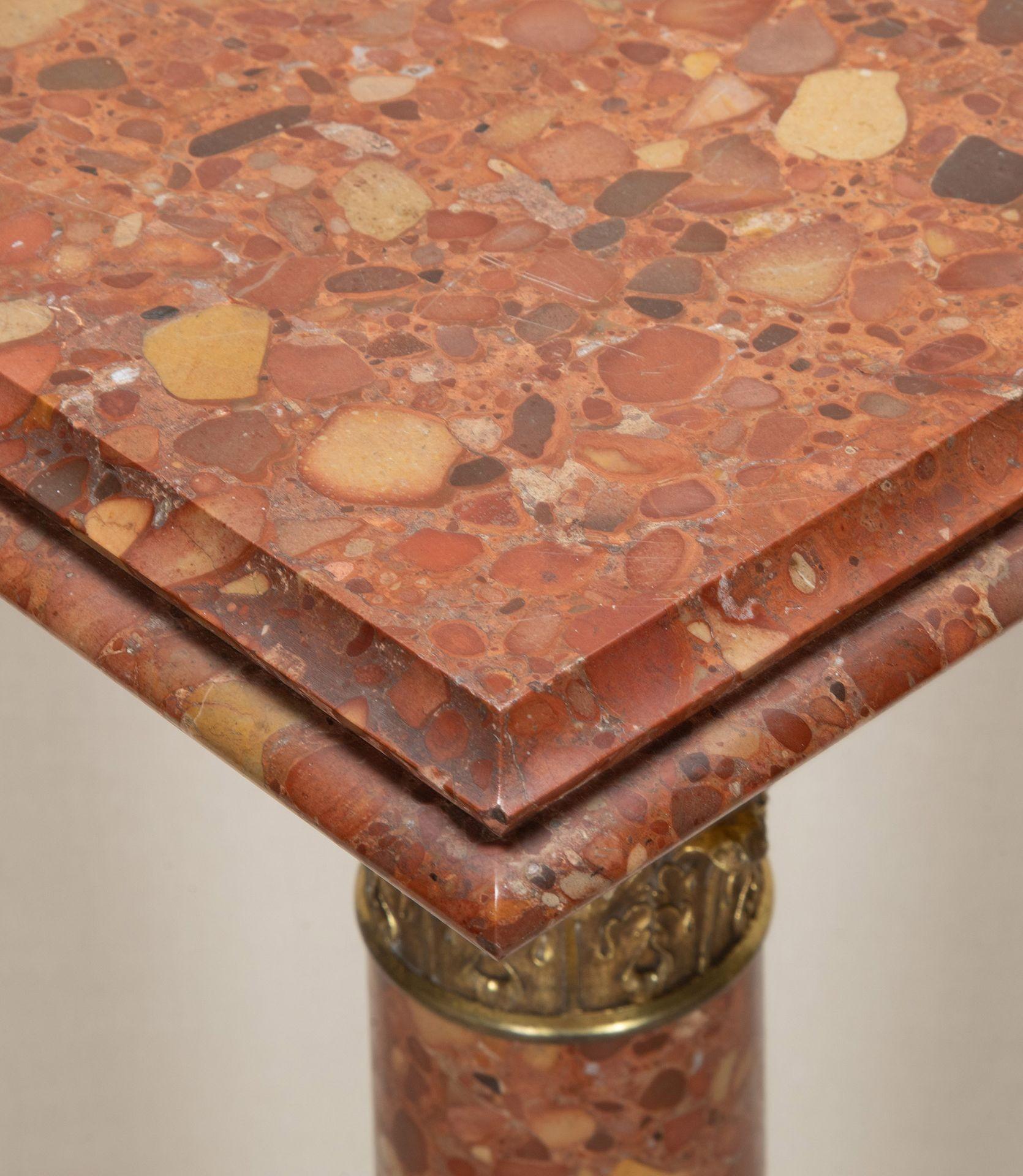 19th Century French Napoleon III Brocatelle Marble Column For Sale 5