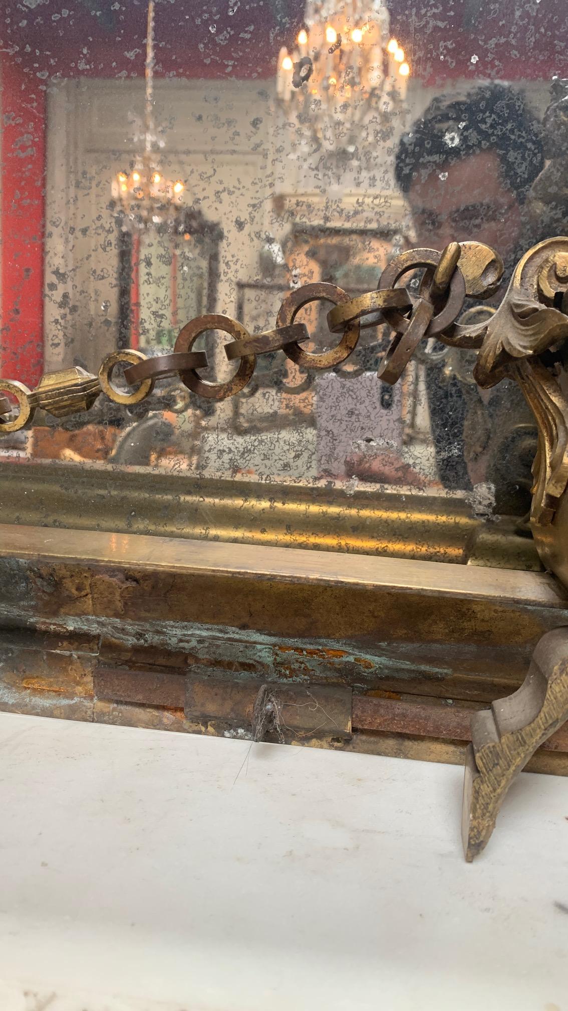 Pare-feu français du 19e siècle en bronze Napoléon III à motif d'Hercule et de Lion en vente 6