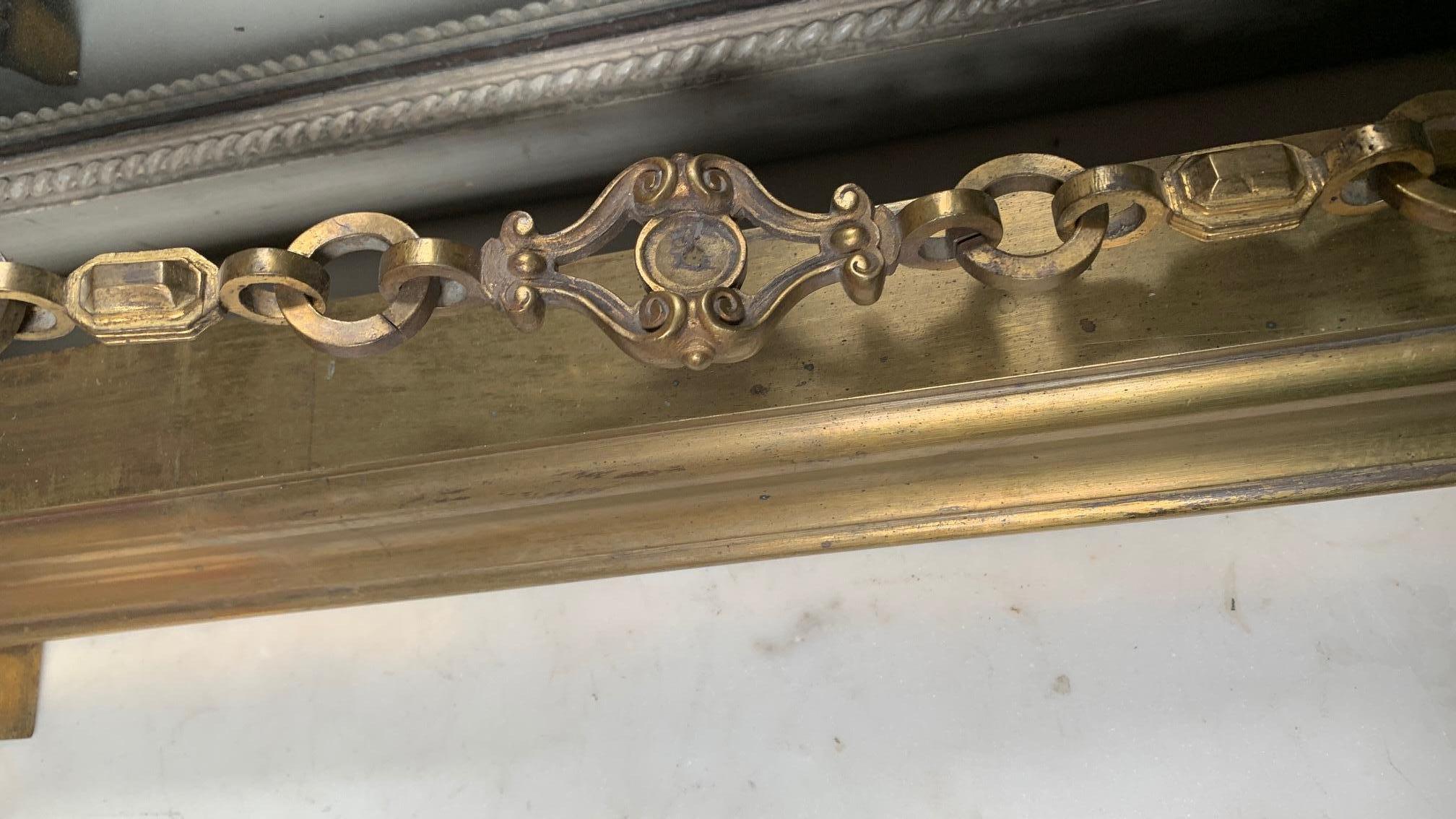 19th Century French Napoleon III Bronze Fireguard with Hercules and Lion Motif For Sale 10
