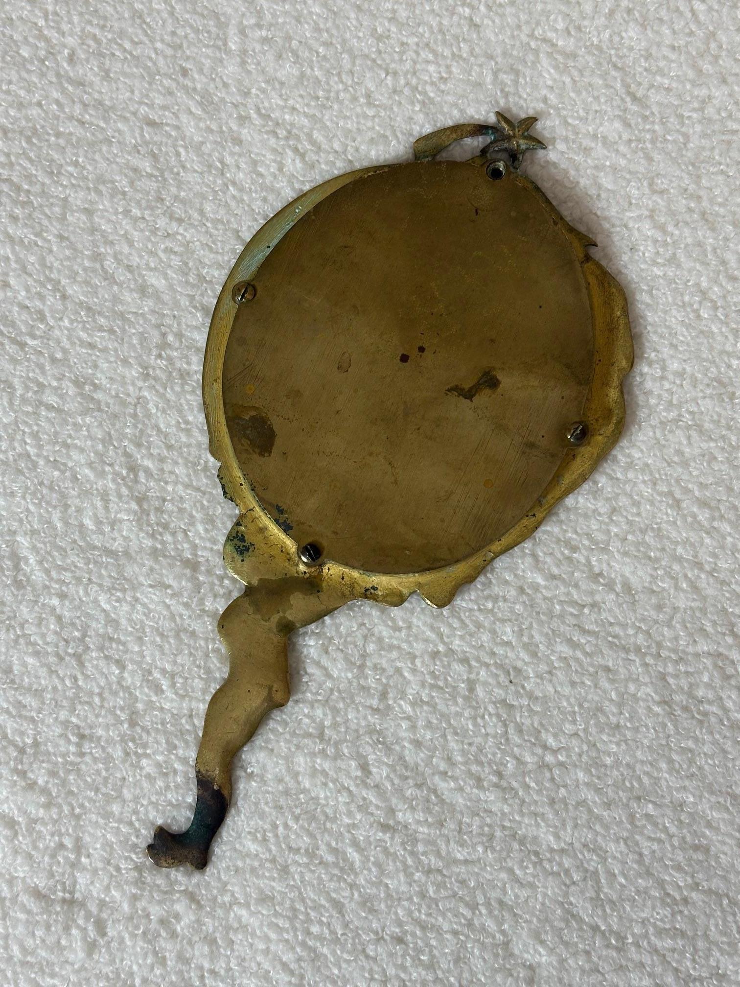 Specchio a mano in bronzo Napoleone III francese del XIX secolo, anni '70 del XIX secolo in vendita 4