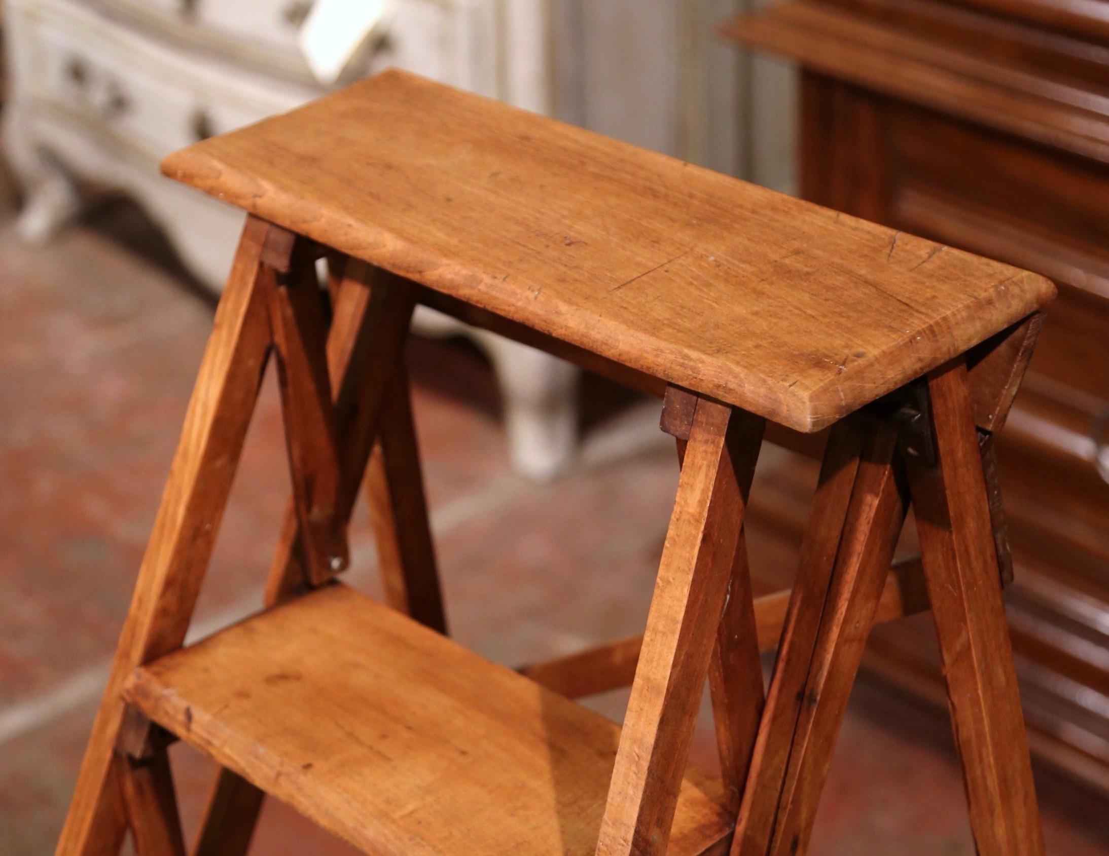 library wood ladder