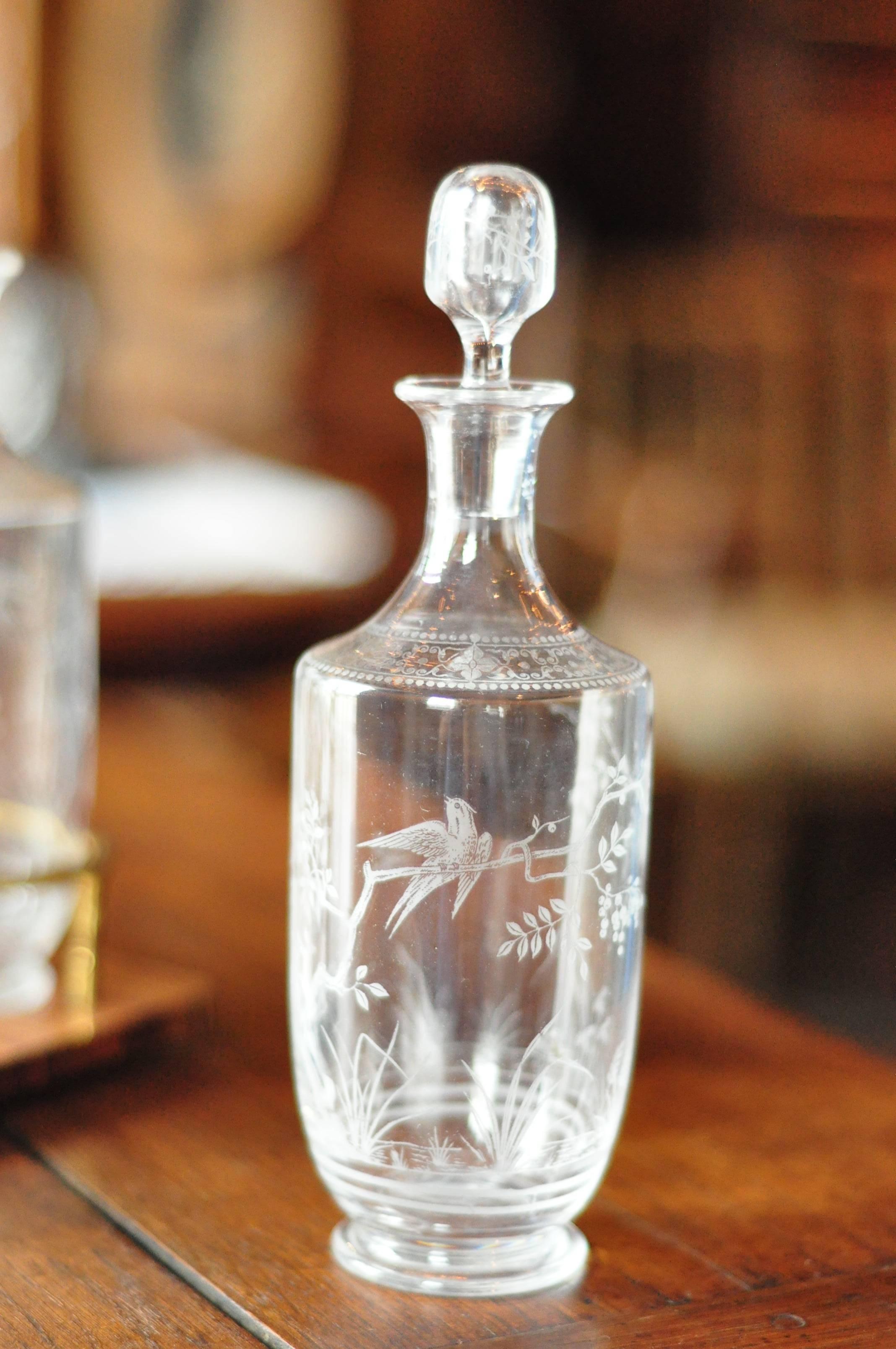 Crystal 19th Century French Napoleon III Cave a Liqueur For Sale