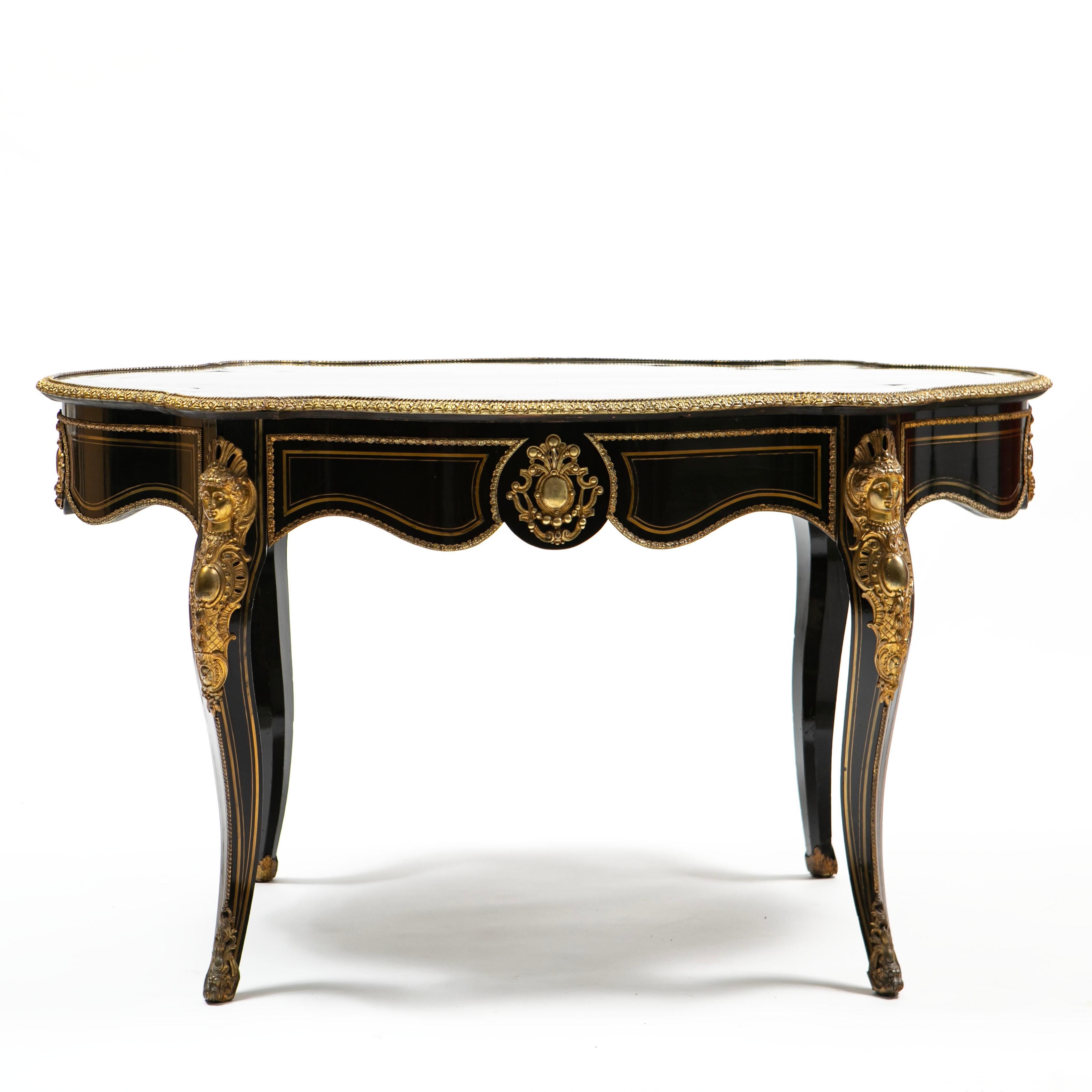 19th Century French Napoleon III Centre Table In Good Condition For Sale In Kastrup, DK