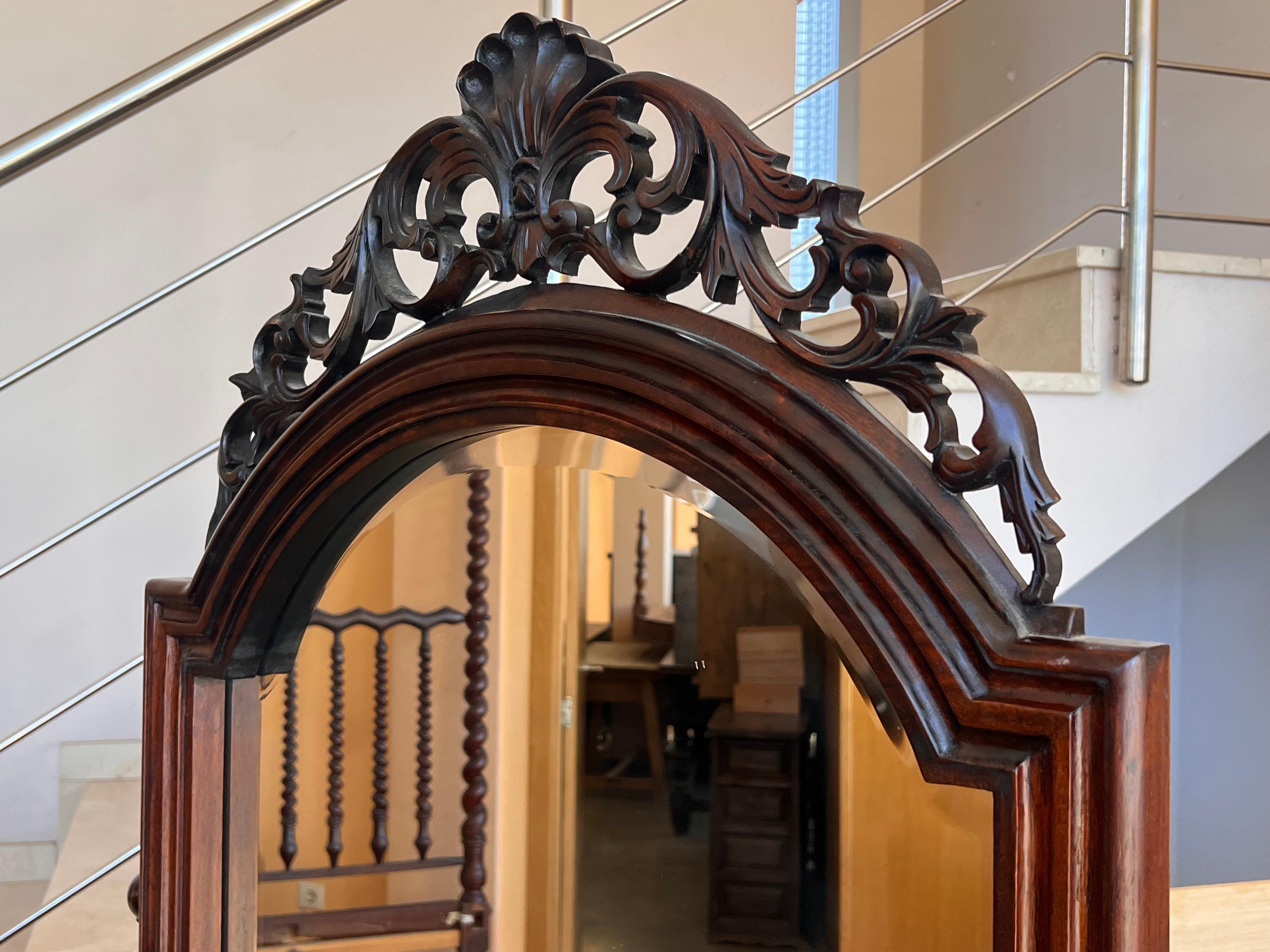 19th Century French Napoleon III Cheval Mirror 3