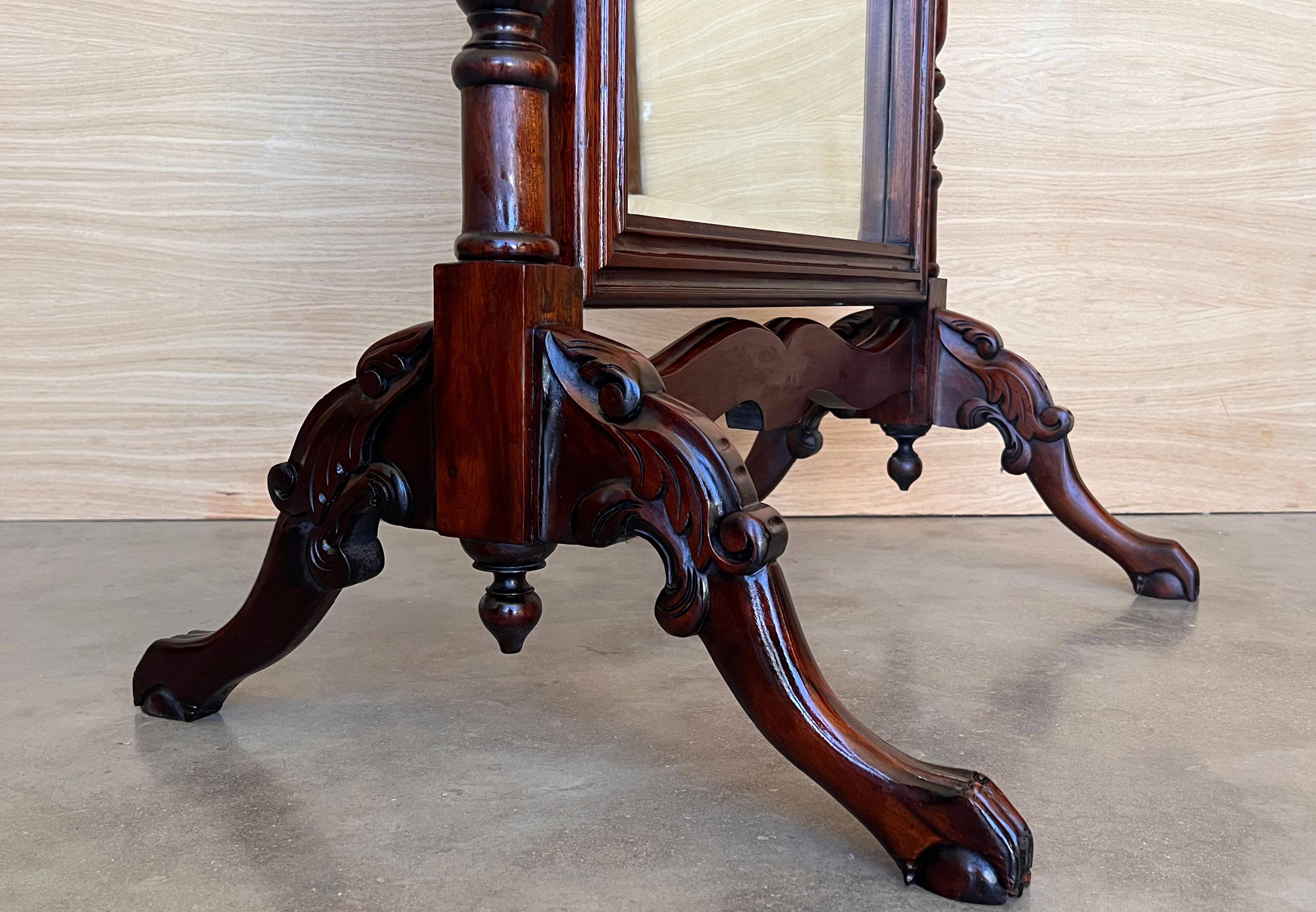 19th Century French Napoleon III Cheval Mirror 6