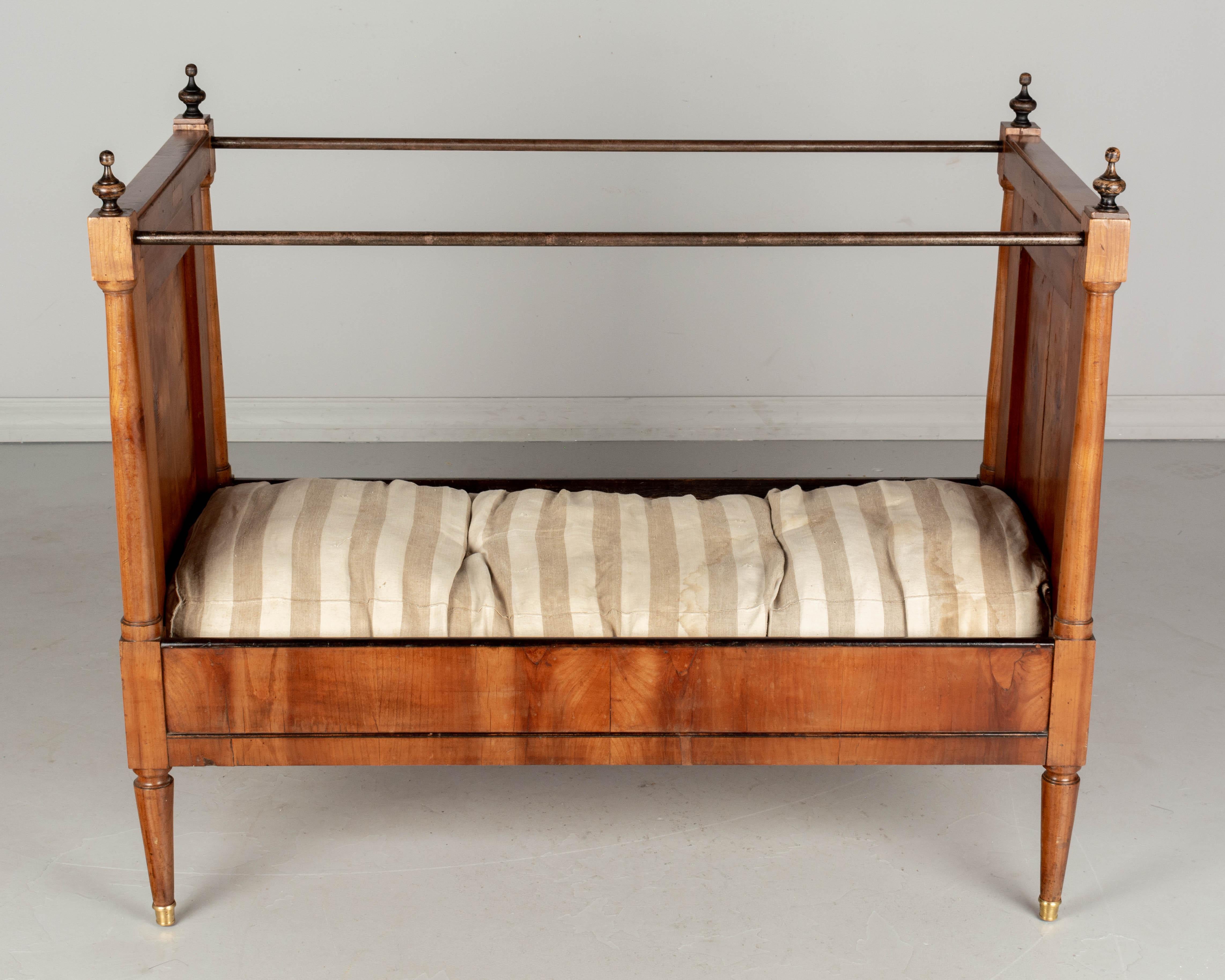 Hand-Crafted 19th Century French Napoleon III Child's Bed For Sale