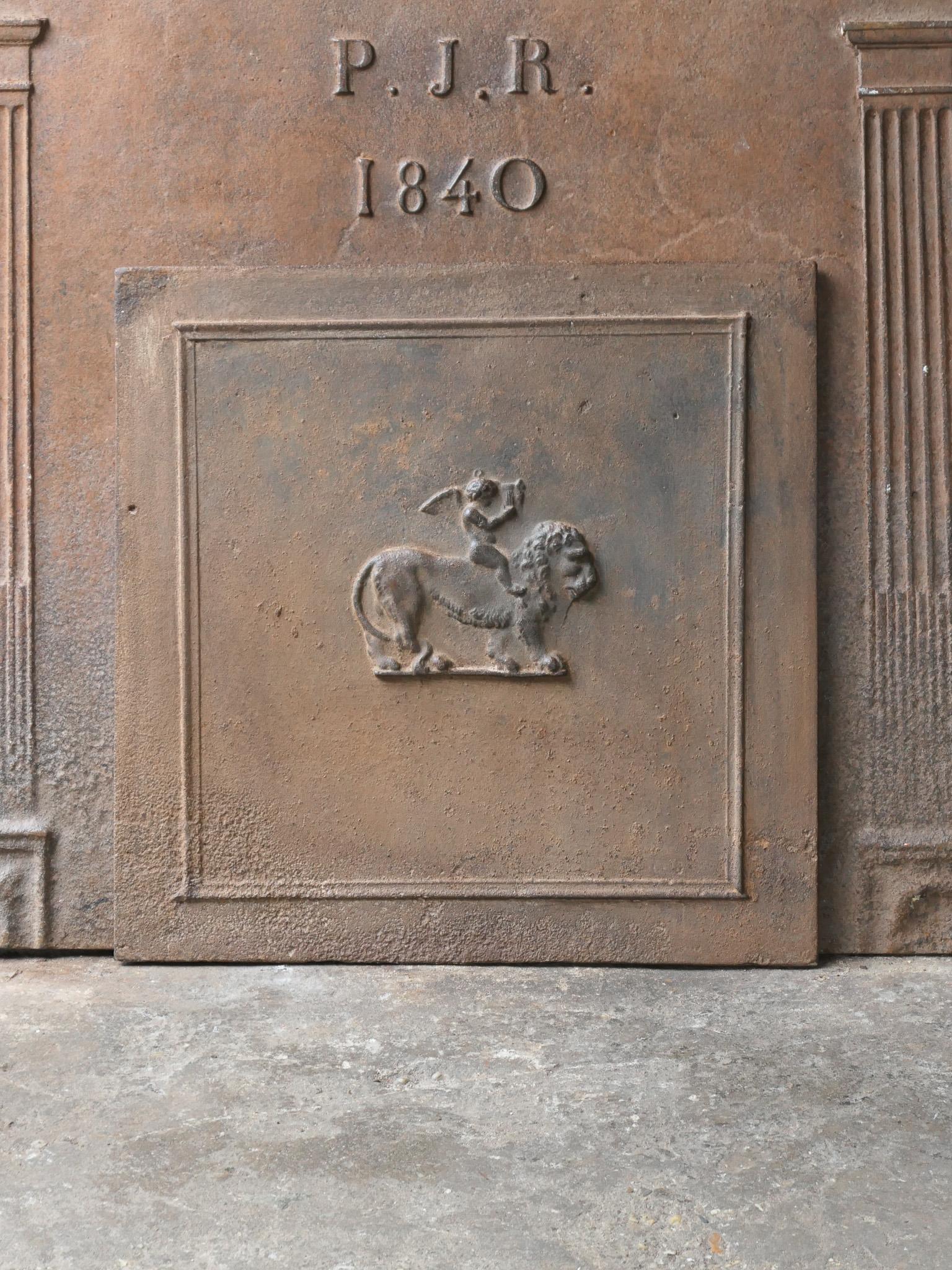 Moulage Plaque de cheminée / dosseret Napoléon III 