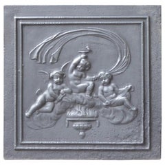 19th Century French Napoleon III 
Cupids
 Fireback