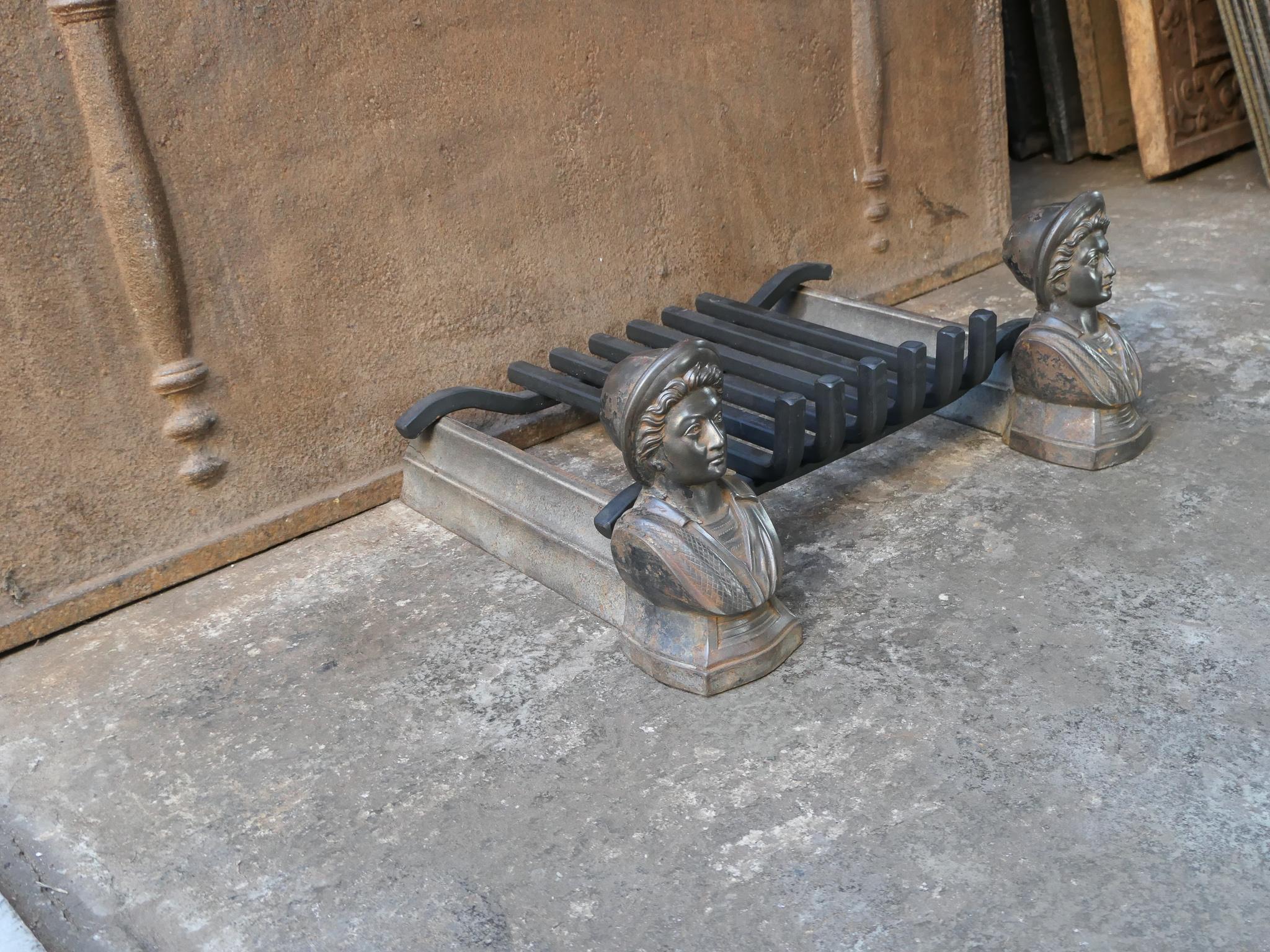 19th Century French Napoleon III Fire Grate, Fireplace Grate For Sale 8