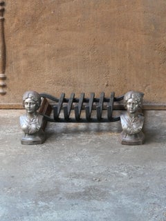 19th Century French Napoleon III Fire Grate, Fireplace Grate