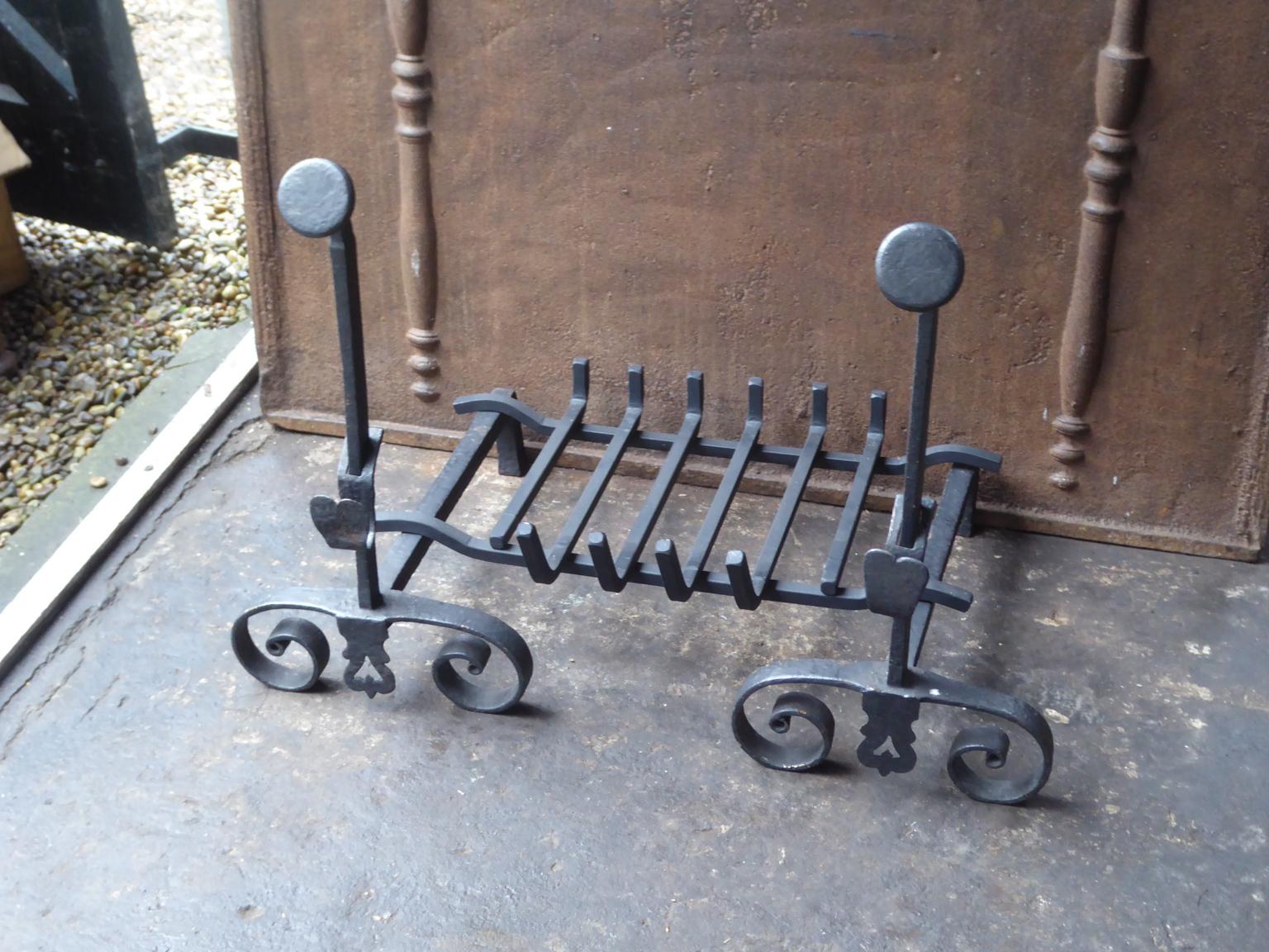 19th Century French Napoleon III Fire Grate, Fireplace Grate In Good Condition In Amerongen, NL