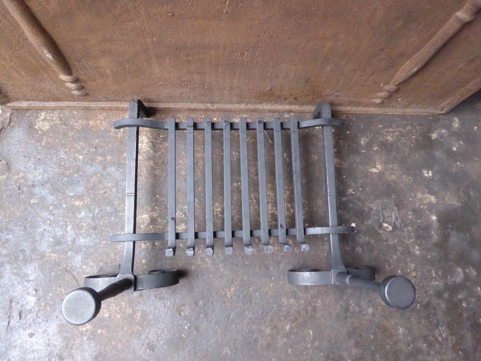 19th Century French Napoleon III Fire Grate, Fireplace Grate 4