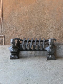 19th Century French Napoleon III Fireplace Log Grate