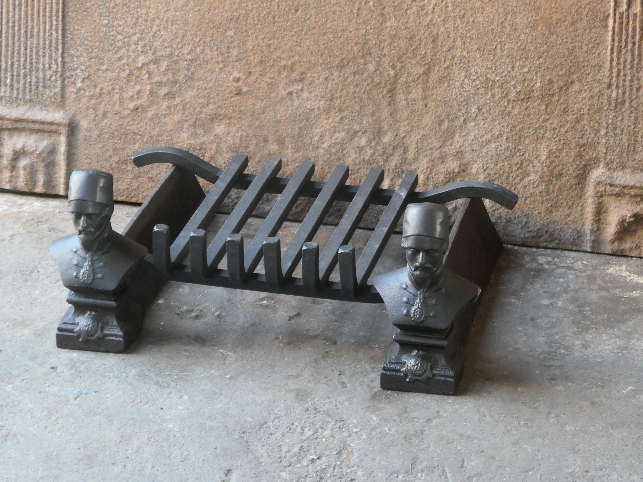 19th Century French Napoleon III Fireplace Log Grate For Sale 1