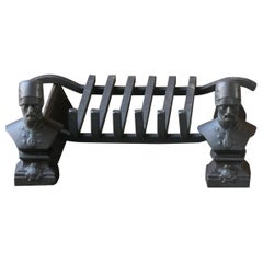 19th Century French Napoleon III Fireplace Log Grate