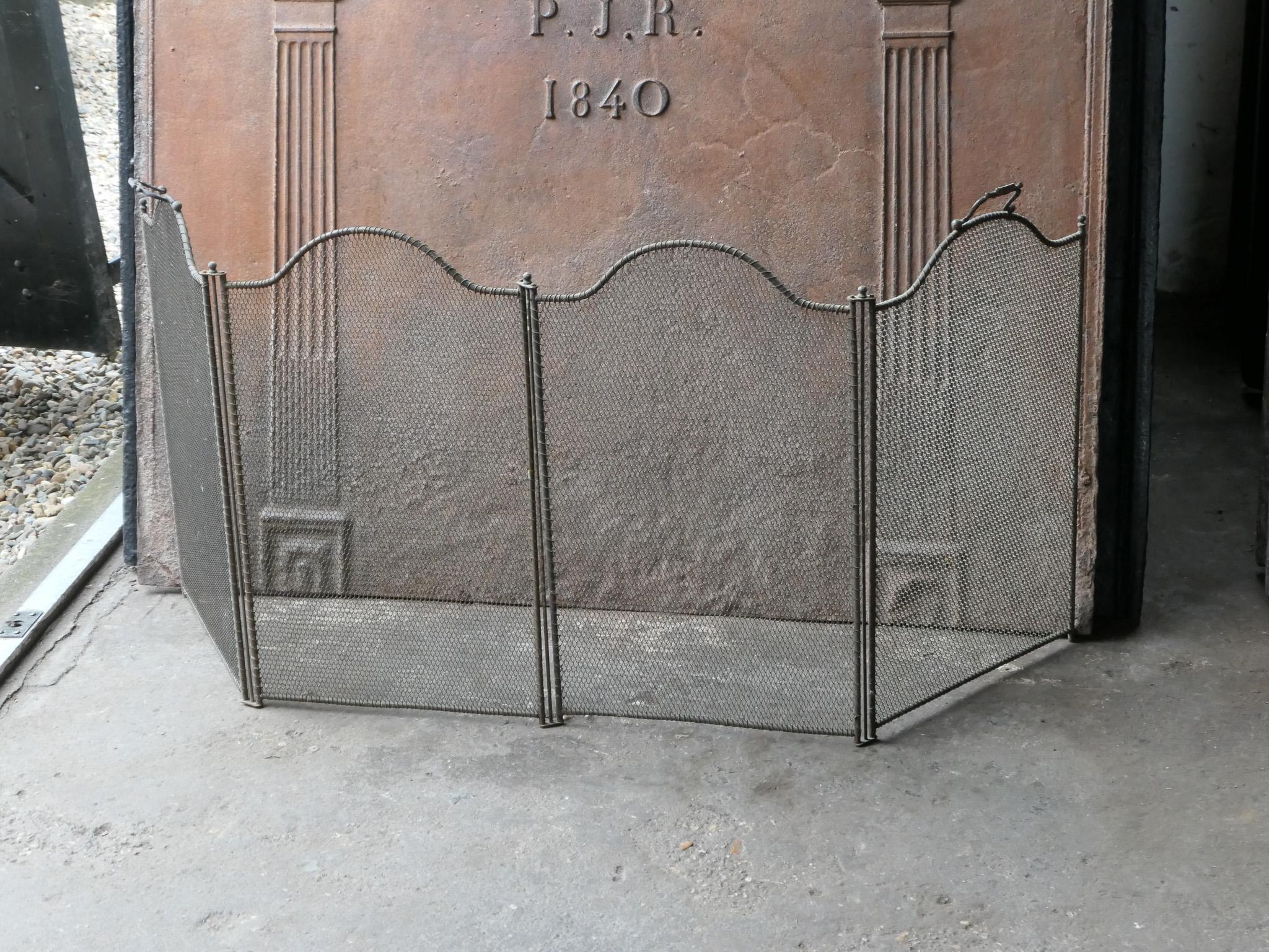 19th Century French Napoleon III Fireplace Screen 3