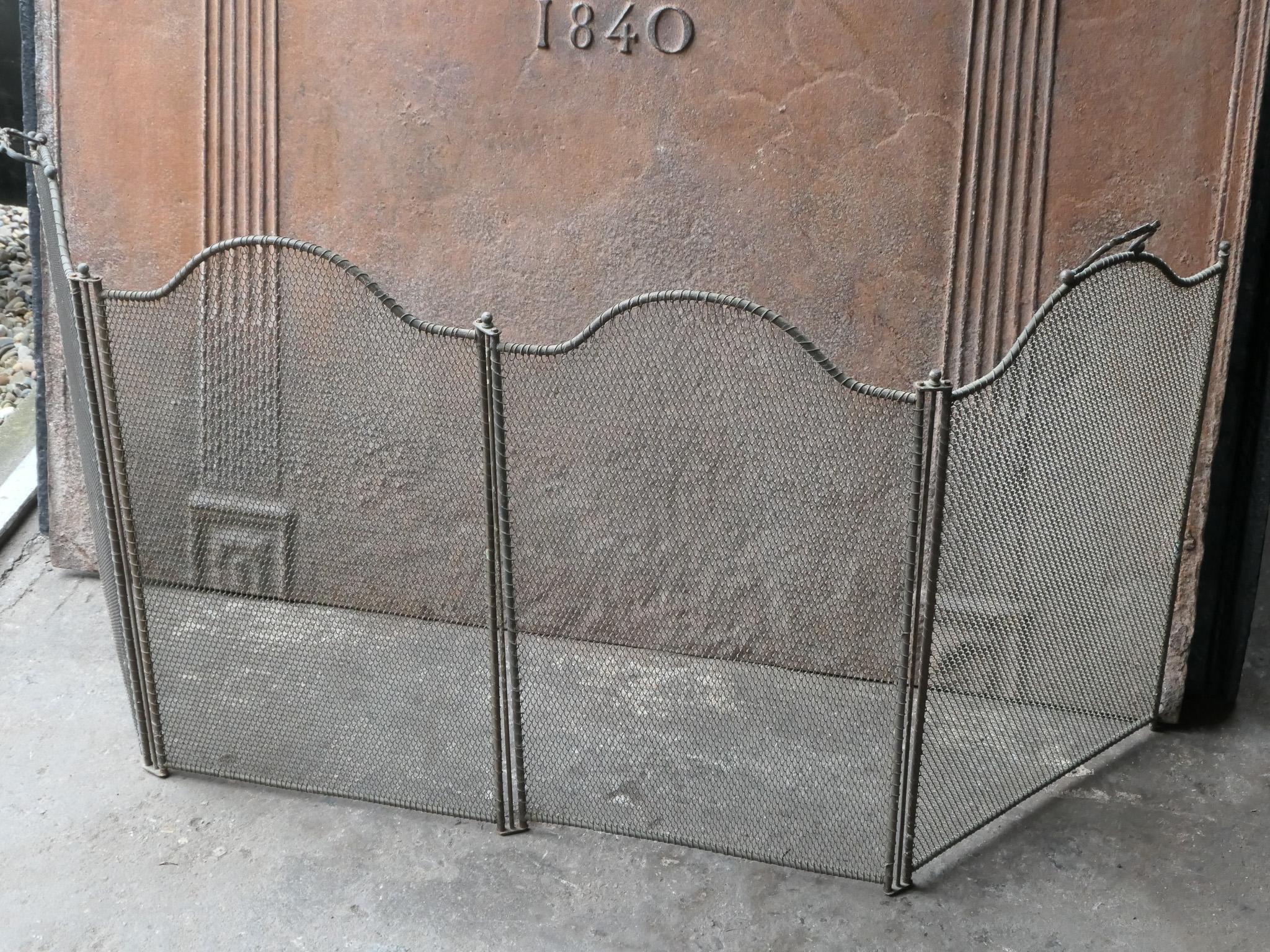 19th Century French Napoleon III Fireplace Screen 4