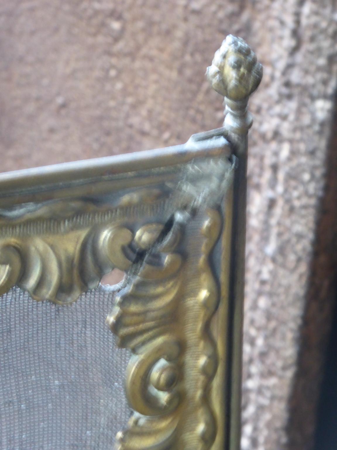 19th Century French Napoleon III Fireplace Screen or Fire Screen 9