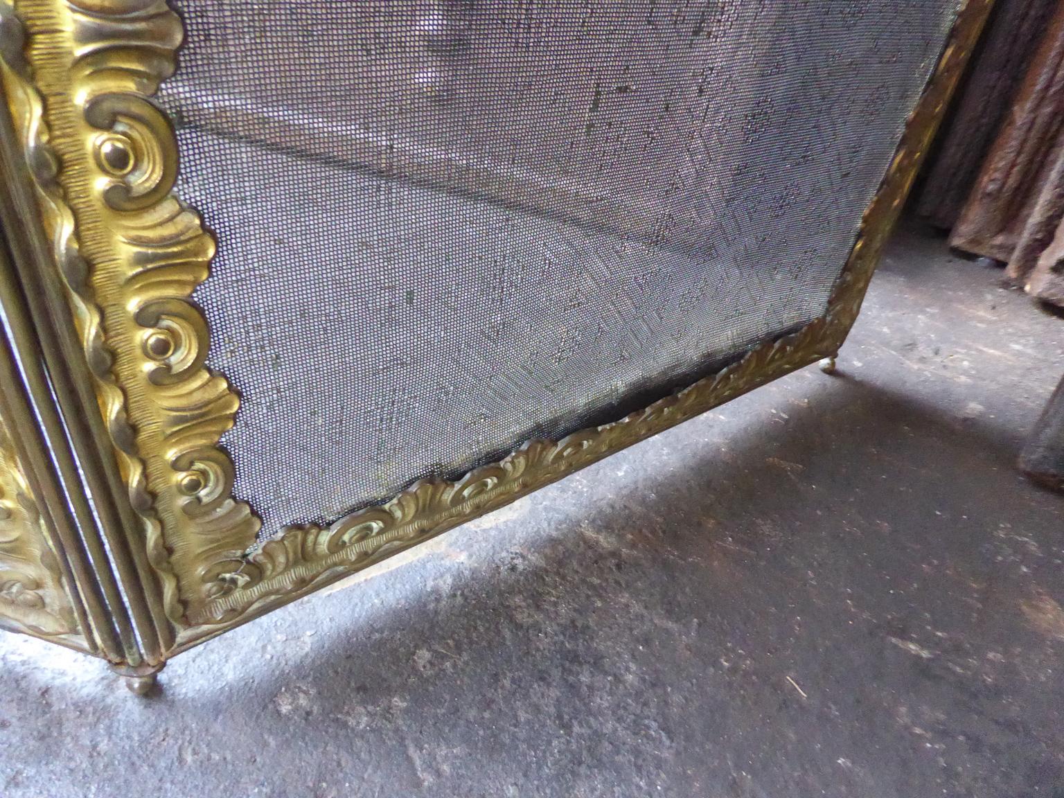 19th Century French Napoleon III Fireplace Screen or Fire Screen 13