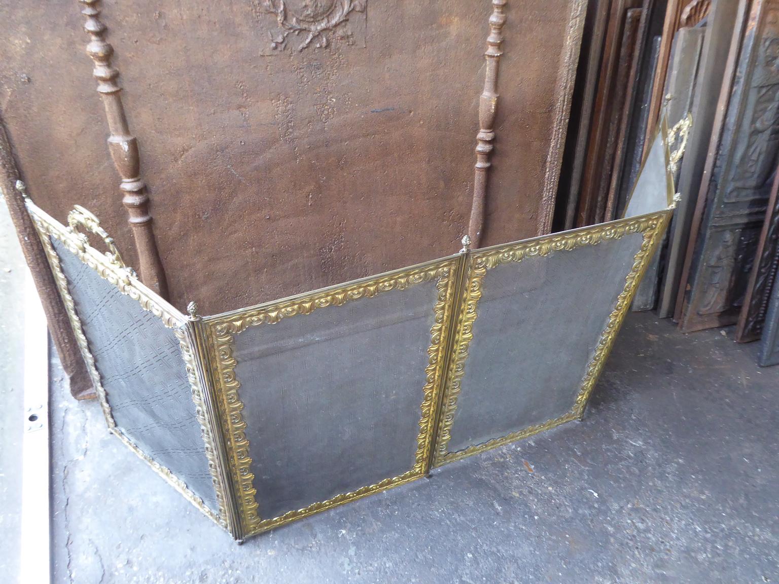 19th Century French Napoleon III Fireplace Screen or Fire Screen 15