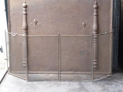 19th Century French Napoleon III Fireplace Screen or Fire Screen