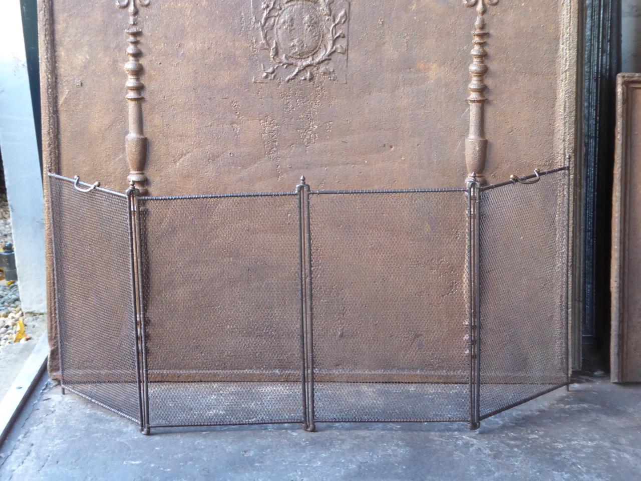 19th Century French Napoleon III Fireplace Screen or Fire Screen In Good Condition In Amerongen, NL