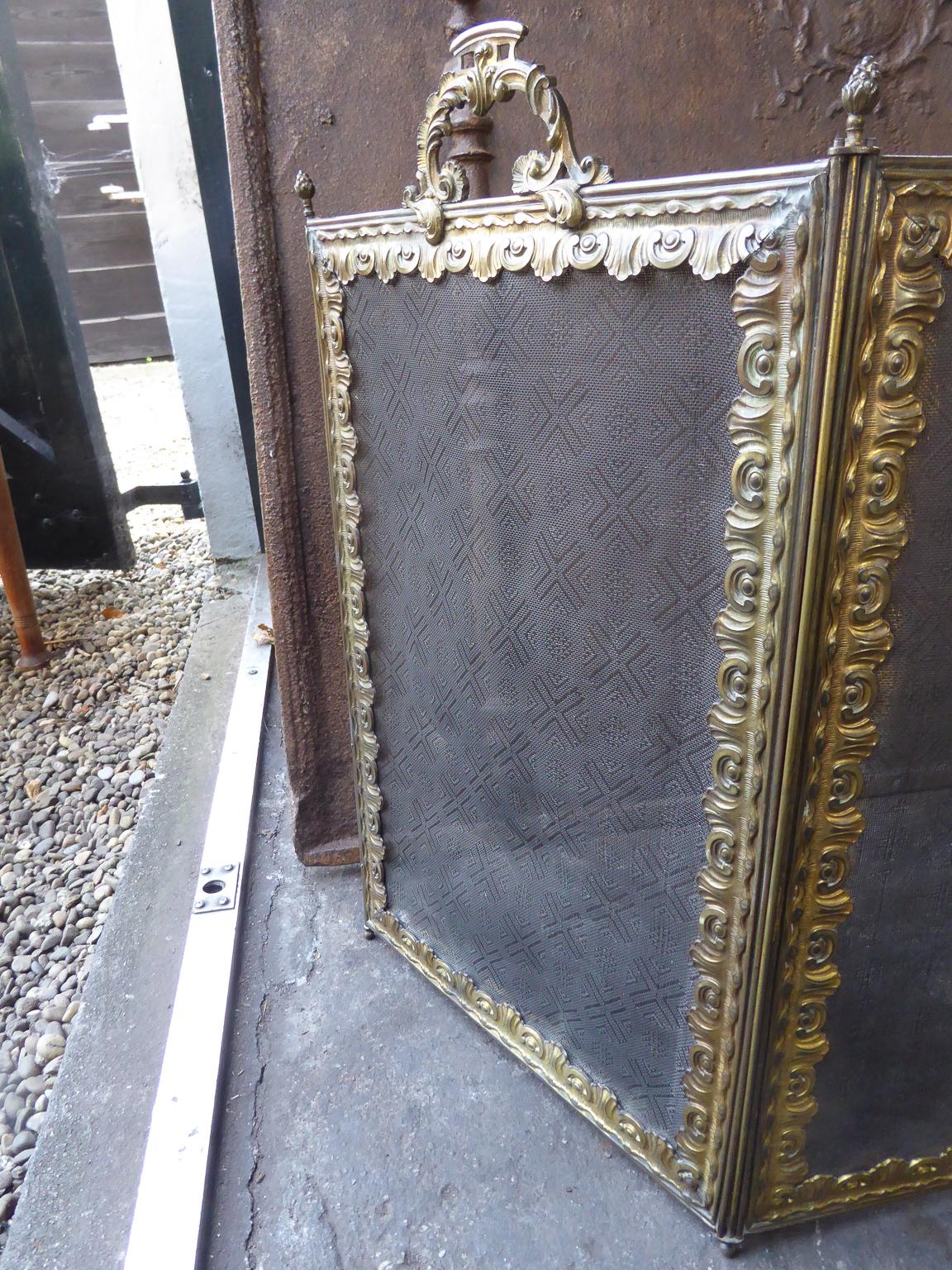 19th Century French Napoleon III Fireplace Screen or Fire Screen In Good Condition In Amerongen, Amerongen