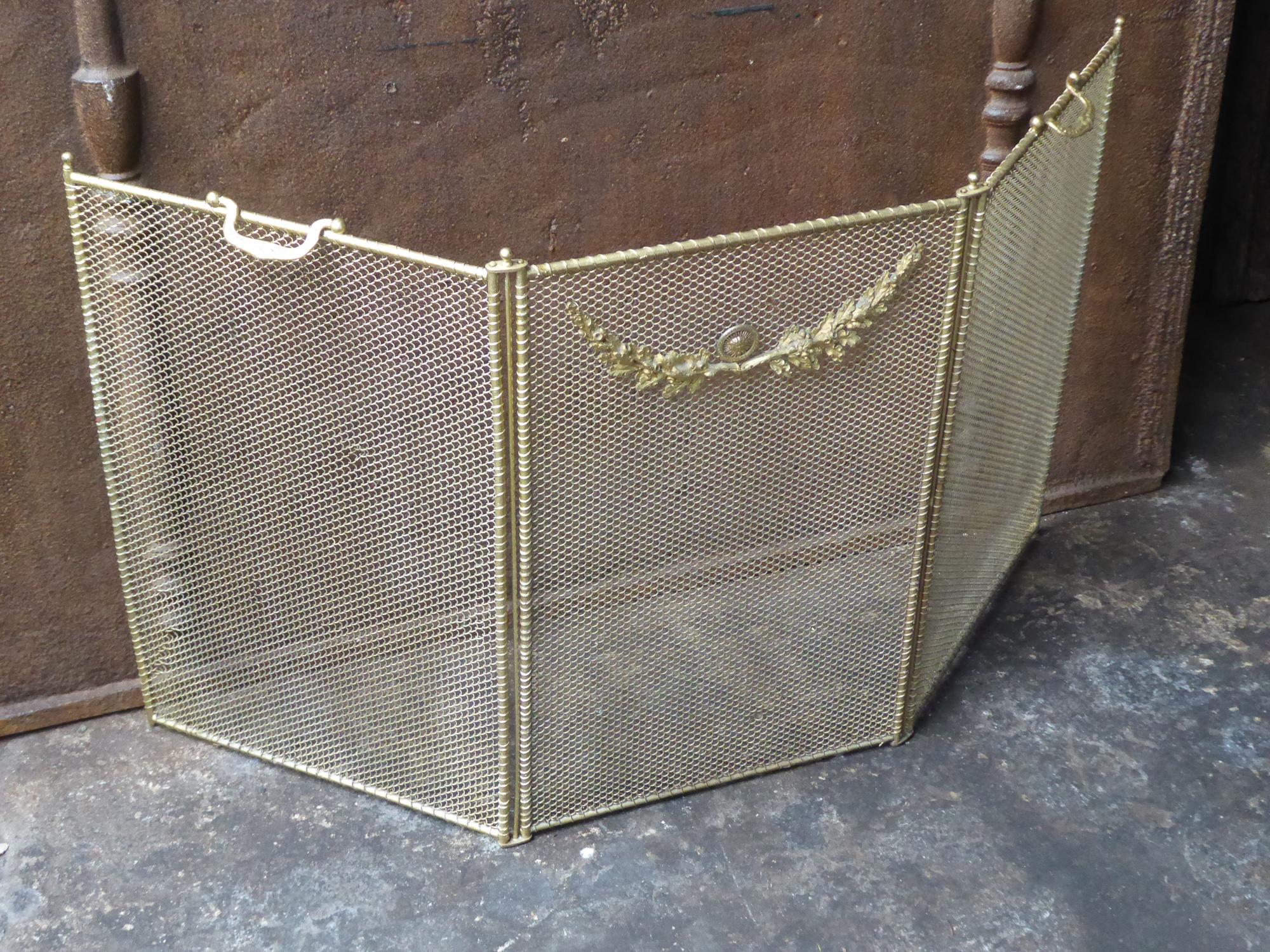Iron 19th Century French Napoleon III Fireplace Screen or Fire Screen
