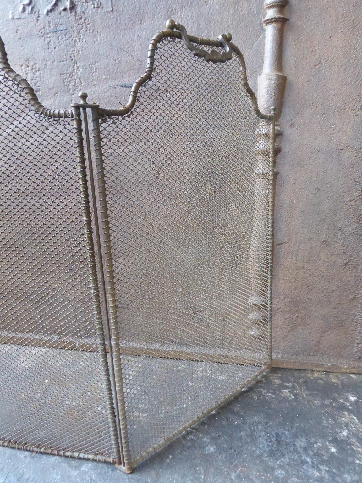 19th Century French Napoleon III Fireplace Screen or Fire Screen 1