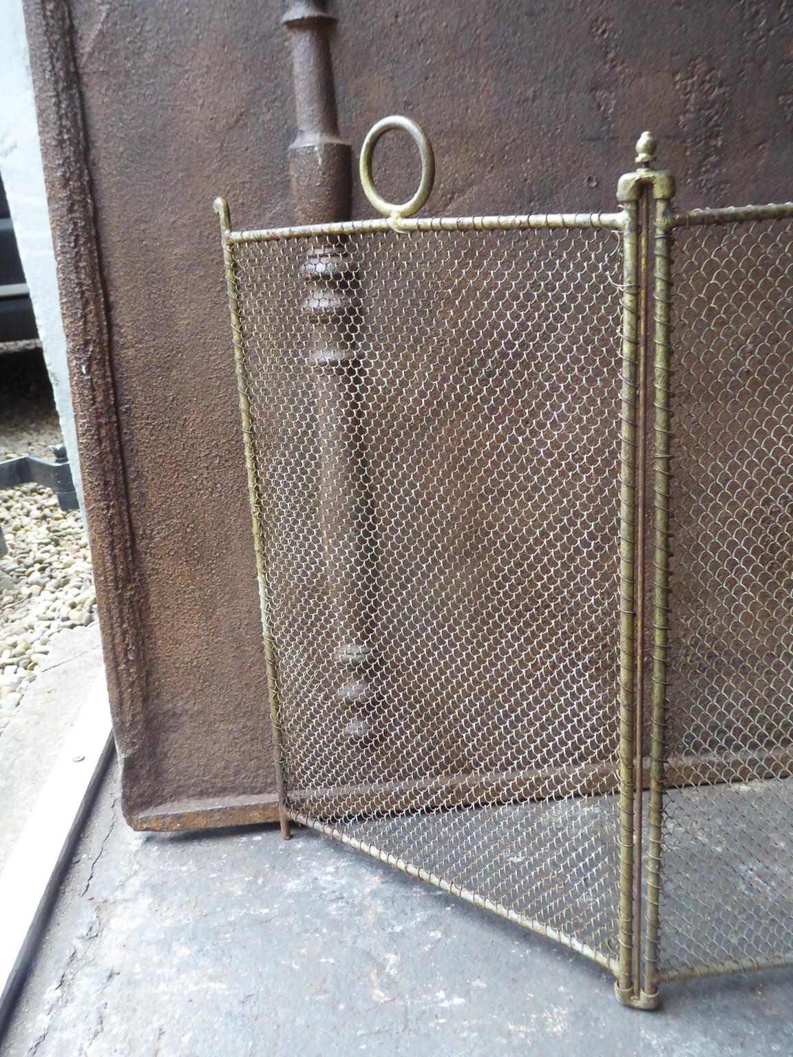 19th Century French Napoleon III Fireplace Screen or Fire Screen 2