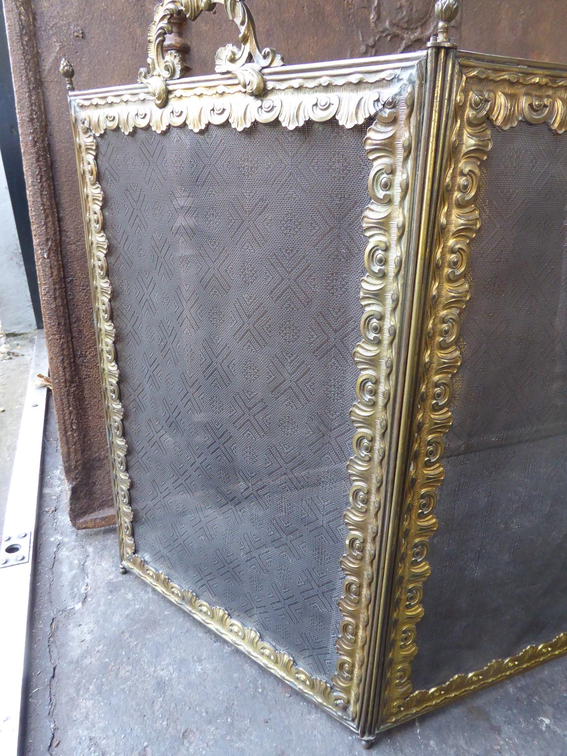 19th Century French Napoleon III Fireplace Screen or Fire Screen 2