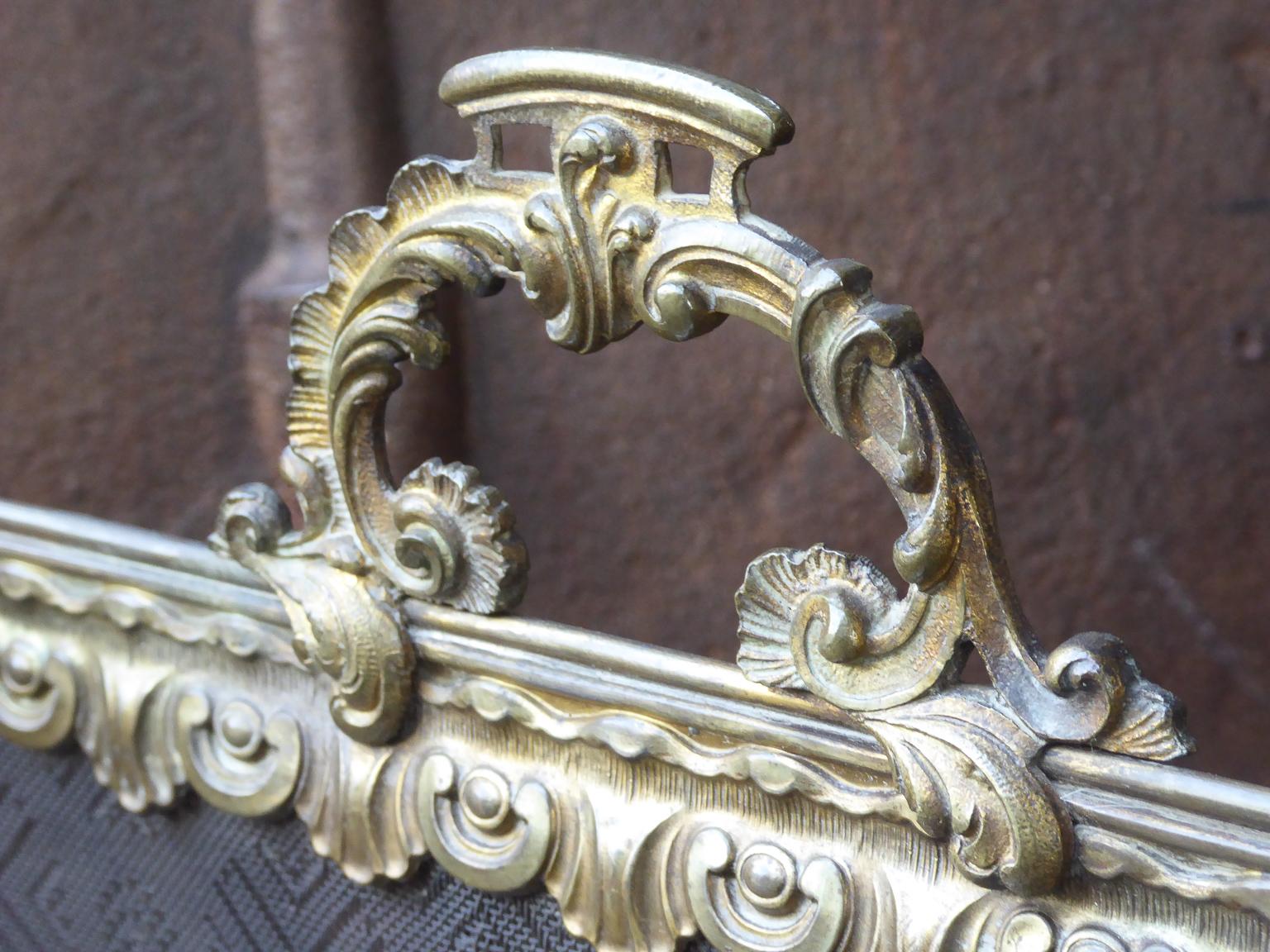 19th Century French Napoleon III Fireplace Screen or Fire Screen 3