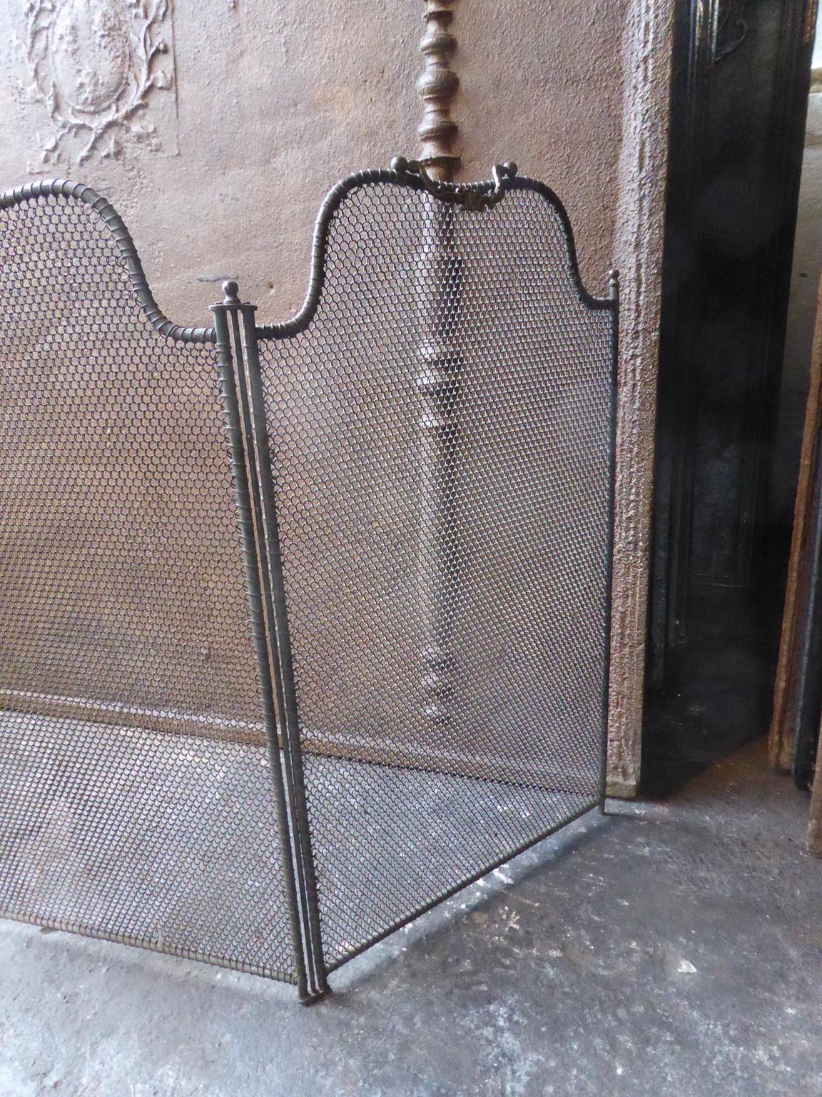 19th Century French Napoleon III Fireplace Screen or Fire Screen 4