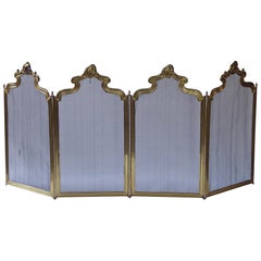 Antique 19th Century French Napoleon III Fireplace Screen or Fire Screen