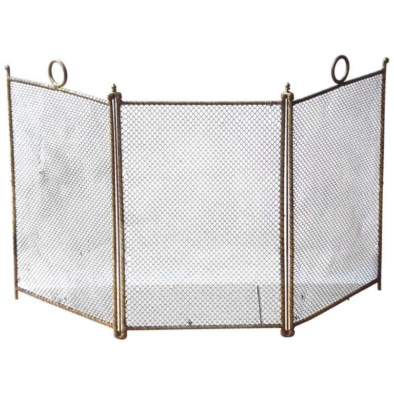 19th Century French Napoleon Iii Fireplace Screen Or Fire Screen