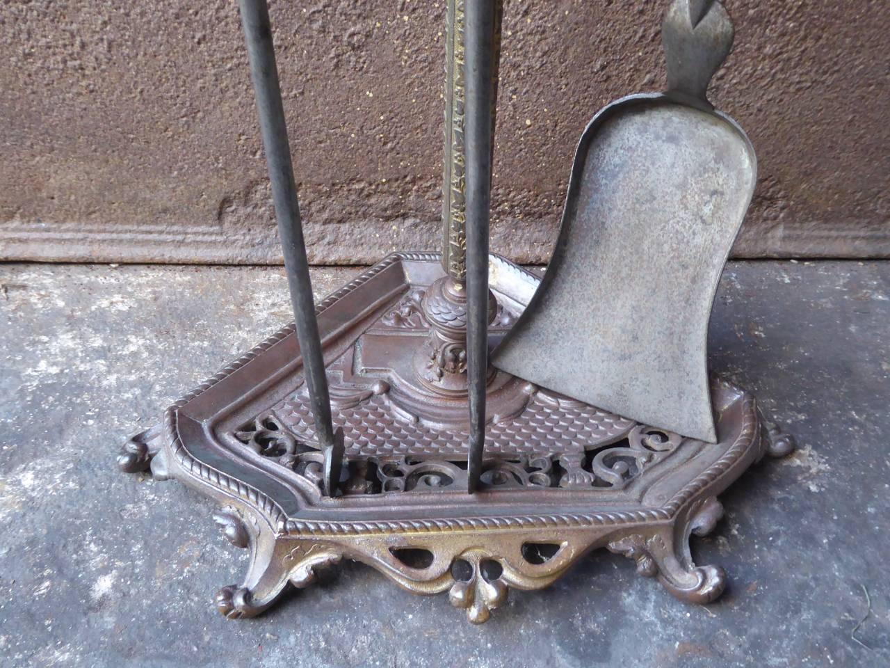 19th Century French Napoleon III Fireplace Tools or Fire Tools 1