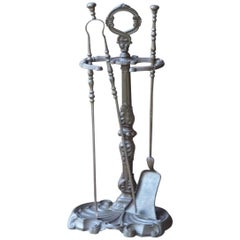 19th Century French Napoleon III Fireplace Tools or Fire Tools