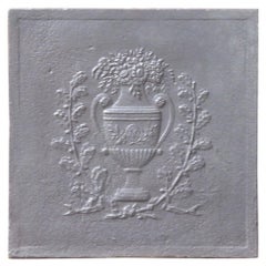 19th Century French Napoleon III 
Flower Basket
 Fireback