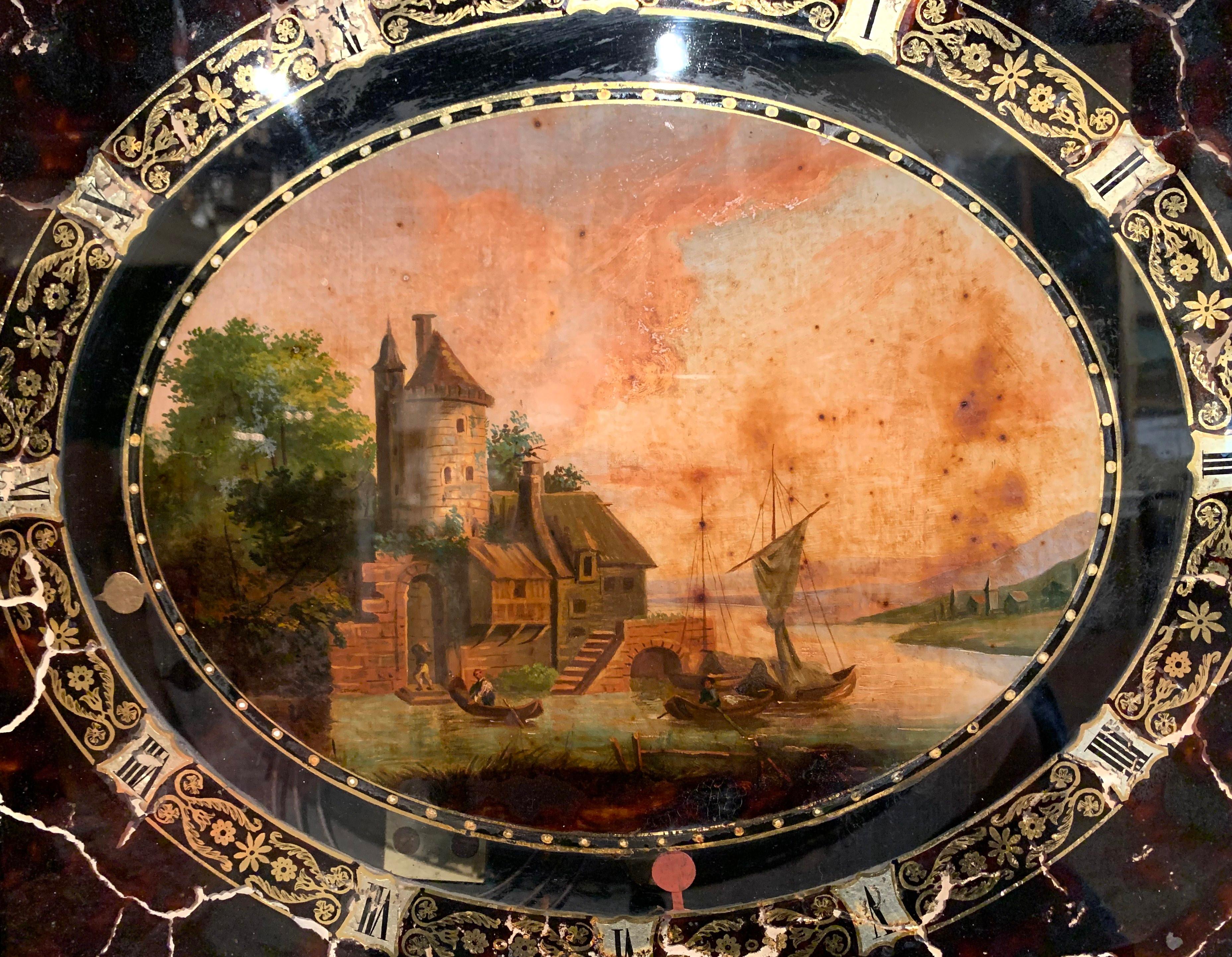 Cette ancienne horloge murale 