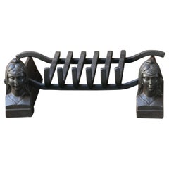 19th Century French Napoleon III 'Marianne' Fire Grate, Fireplace Grate