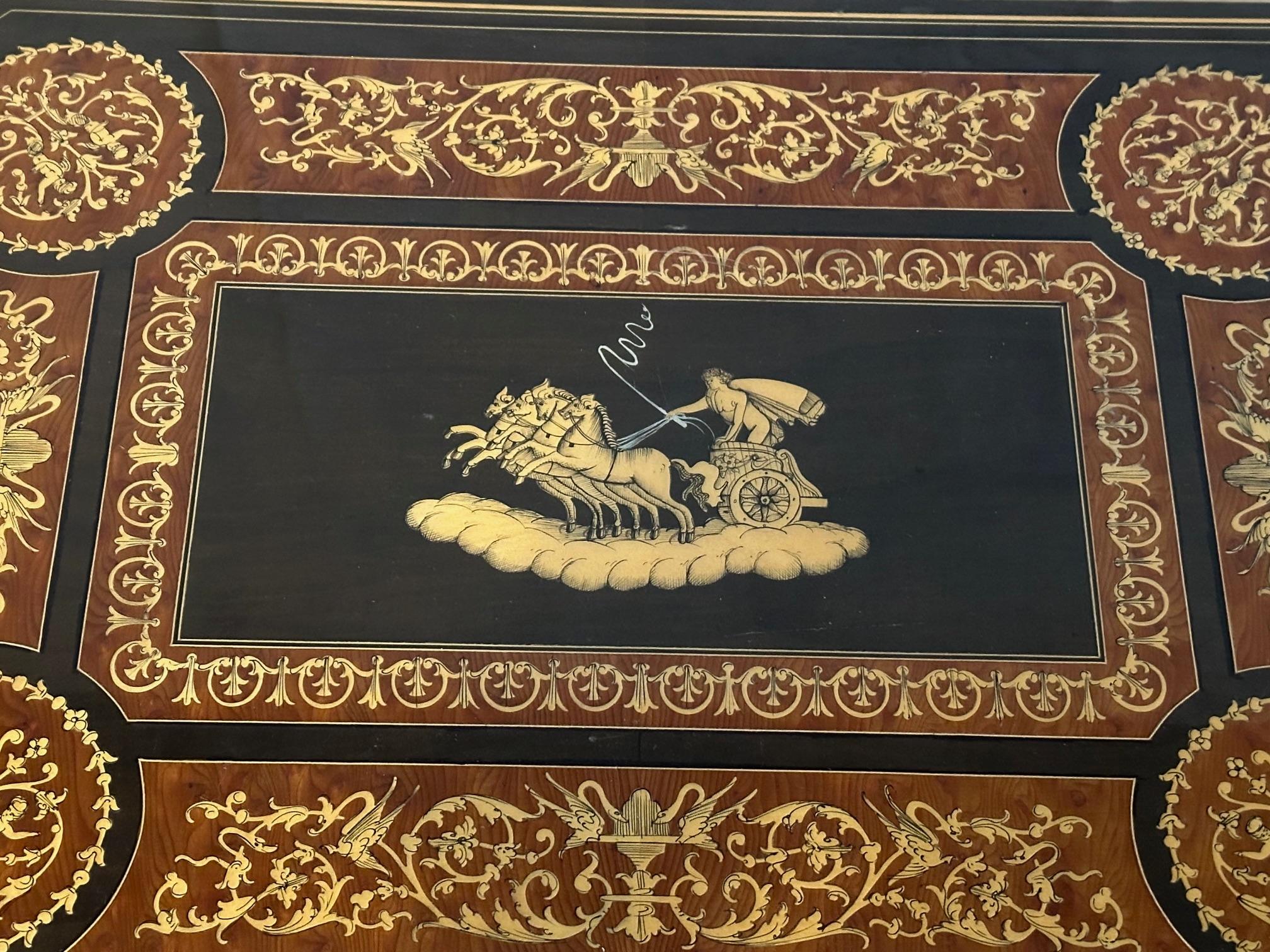 Französischer Napoleon III.-Musik-Beistelltisch aus dem 19. Jahrhundert, 1870er Jahre (Spätes 19. Jahrhundert)