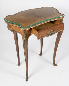 19th Century French Napoléon III Occasional Marquetry Table