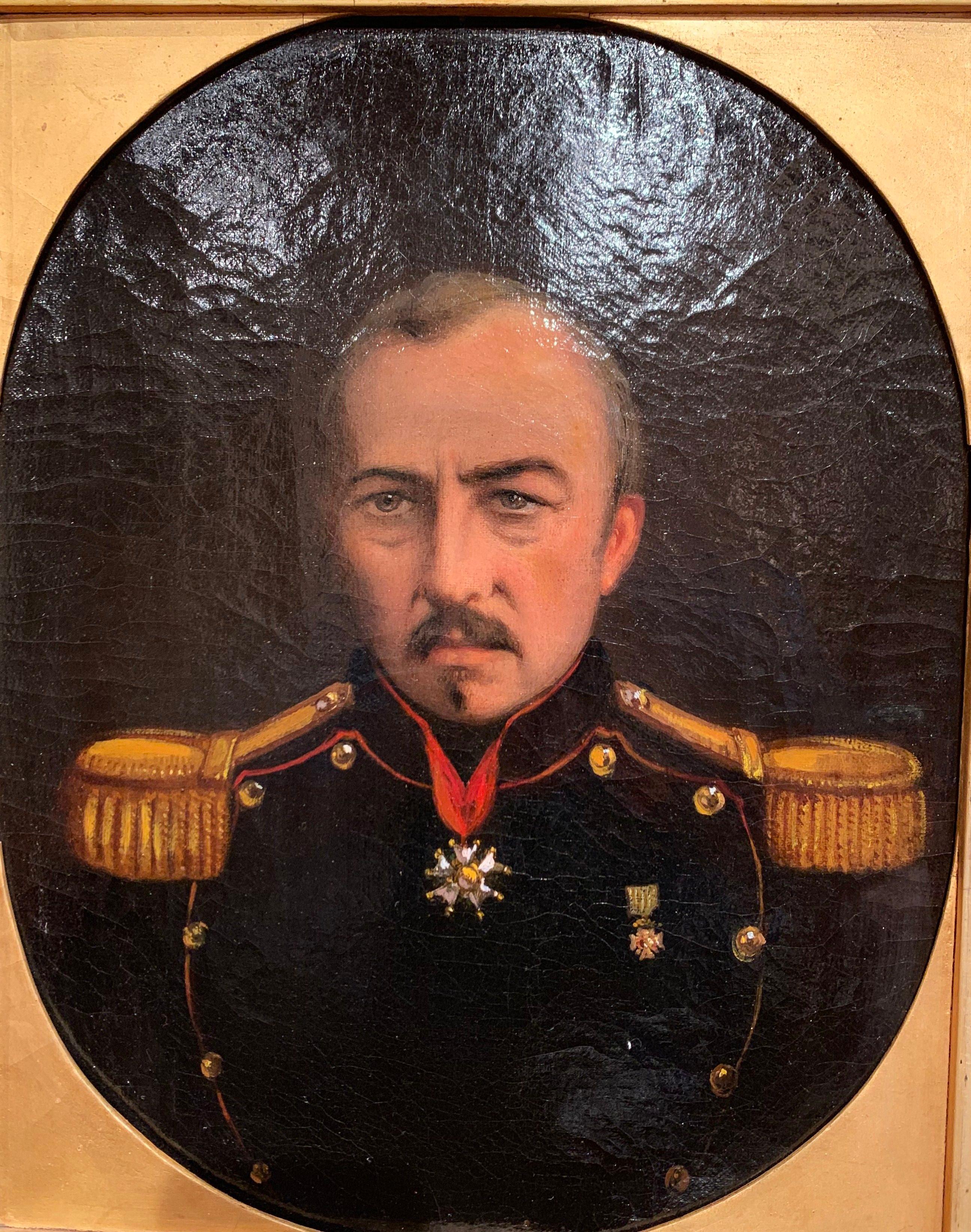 Created in France, circa 1860, this oil on canvas painting depicts the Emperor Napoleon III, nephew of Napoleon Bonaparte, set in the original gilt frame. The art work is in excellent condition with wonderful rich colors.
Napoleon III (1808-1873),