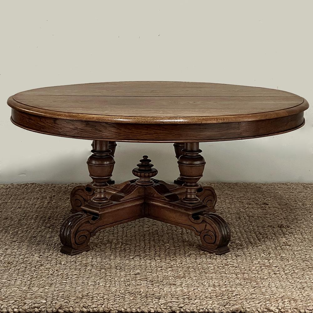 19th Century French Napoleon III Oval Coffee Table For Sale 2