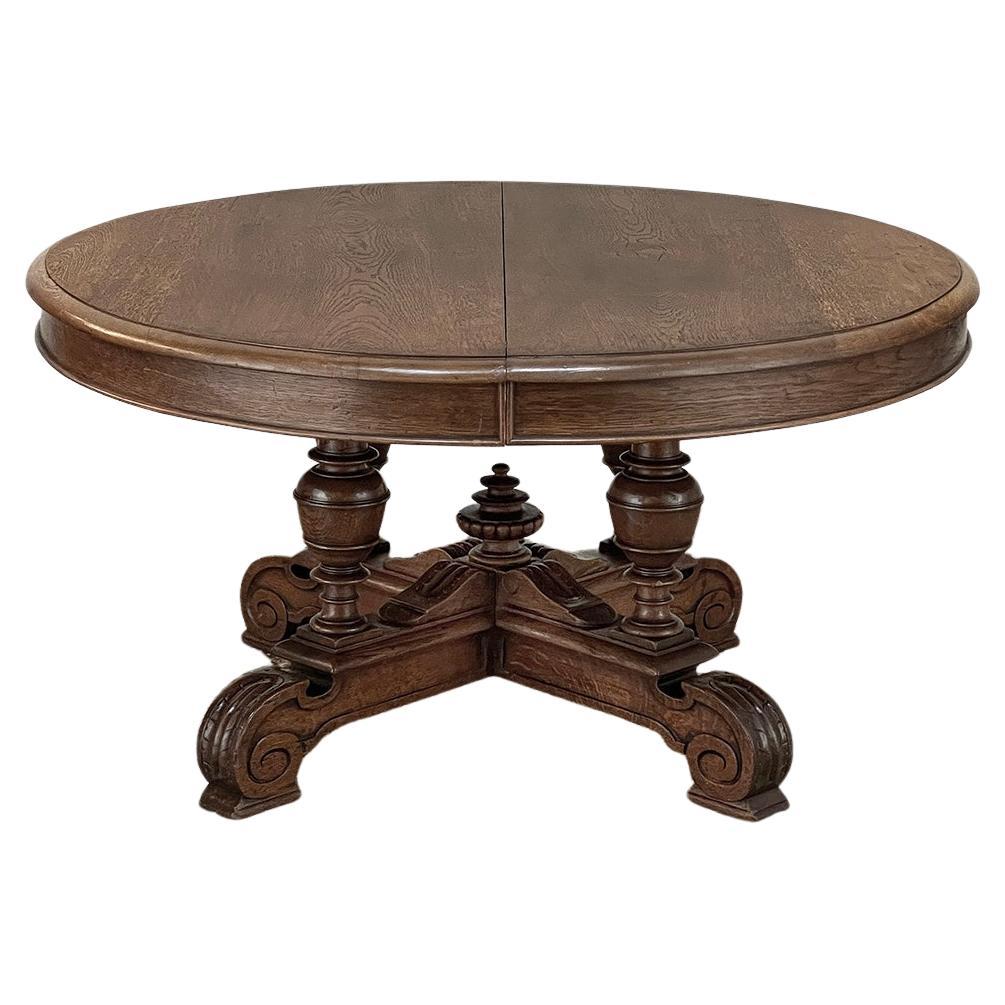 19th Century French Napoleon III Oval Coffee Table For Sale